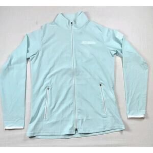 NWT Footjoy Womens Lightweight Woven Golf Jacket‎ Azure Blue Small Pebble Beach